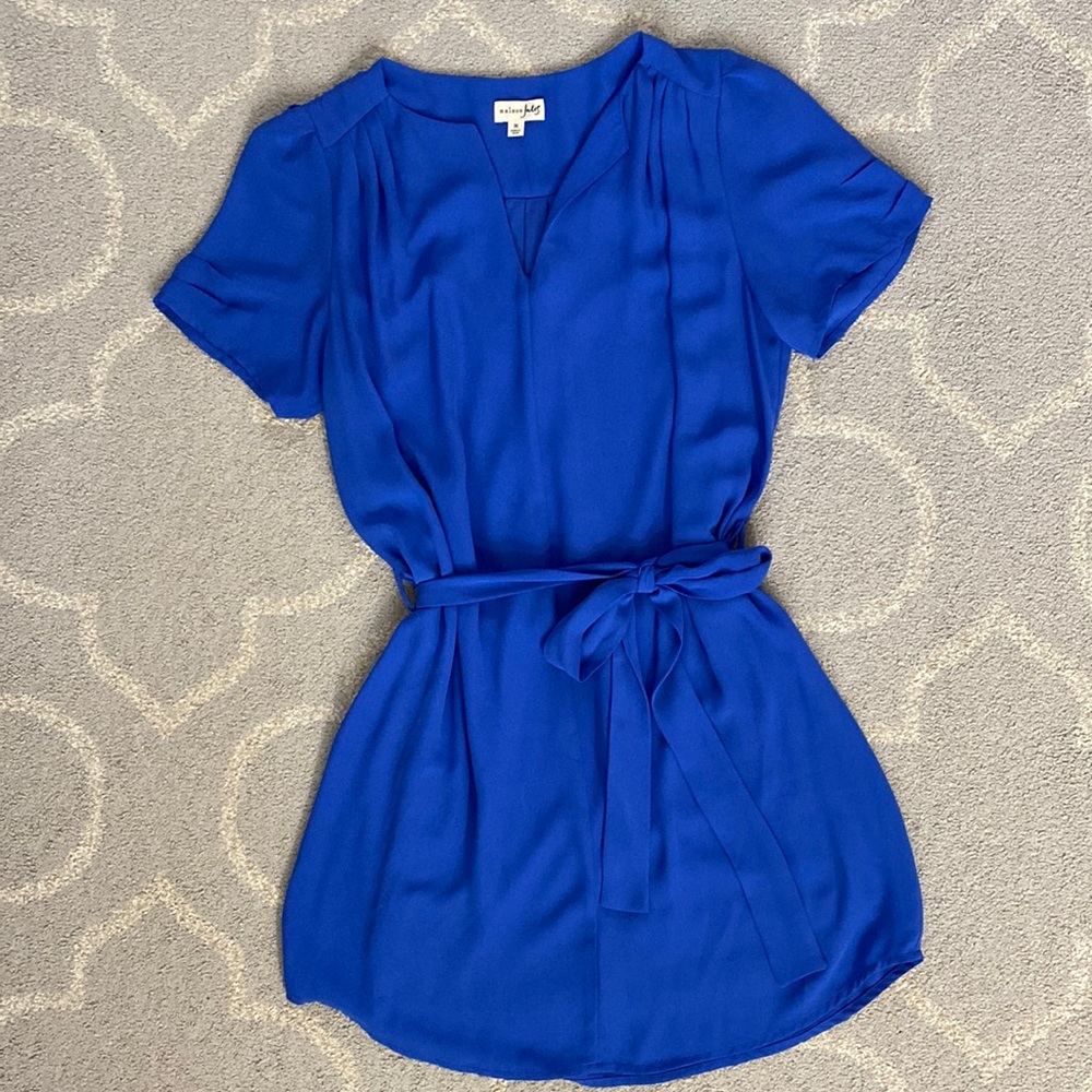 Maison Jules by Francesca’s Classic Blue Tying Belt Dress Size M